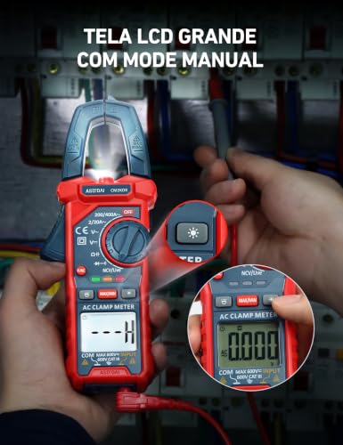 AstroAI Digital Clamp Meter Multimeter 2000 Counts Amp Voltage Tester Auto-ranging with AC/DC Voltage, AC Current, Resistance, Capacitance, Continuity, Live Wire Test, NCV, Blue - Image 5