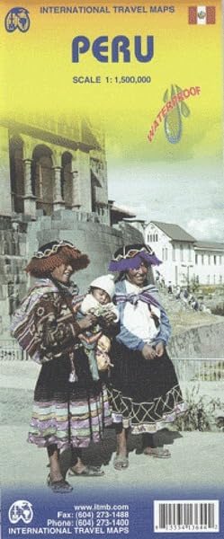 Peru 1:1,500,000 Travel Map