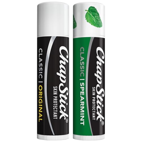ChapStick Lip Care Bundle – Classic Spearmint + Classic Original Lip Balm, 0.15 Oz Ea (2 Piece Set)