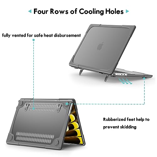 ProCase Capa rígida para MacBook Air de 15 polegadas 2024 A3114/2023 A2941 com chip M3/M2 e Touch ID