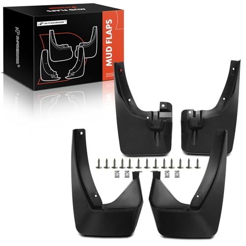 A-Premium Set of 4PCS Mud Flaps Splash Guards Mudflaps Mudguards with Hardware Kits Compatible with Honda Ridgeline 2006-2014, Front & Rear (Driver and Passenger Side)