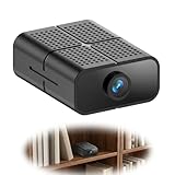 Mini Kamera, 1080P HD WLAN Überwachungskamera Innen WiFi Kamera Live Für Micro Camera Indoor Mit Akku Kompakte Kleine Sicherheitskamera mit Bewegungsmelder/Nachtsich, Nachtsicht SD/Cloud-Speicher