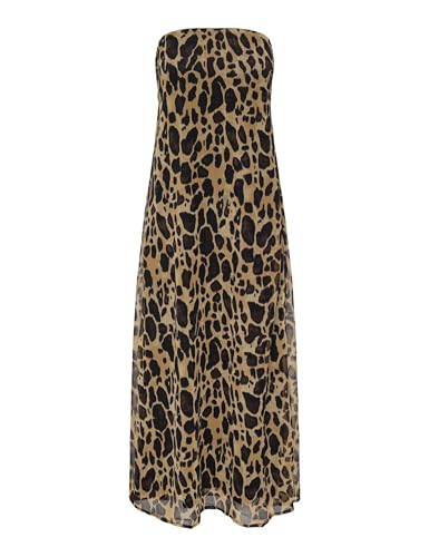 Robe Longue ONLY Onlasta Life Tube en Tissu WVN Noir Fluide XL