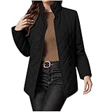 Genérico Abrigo Mujer Invierno Rebajas Plumas Mujer Esqui Ropa Invierno Deportiva Ligeros Chaqueta Elegante Jacket Elegante 2#Negro XXL