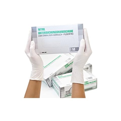 Nitrilhandschuhe 1000 Stück 10 Boxen Einweghandschuhe, Einmalhandschuhe, Untersuchungshandschuhe, Nitril Handschuhe Cover