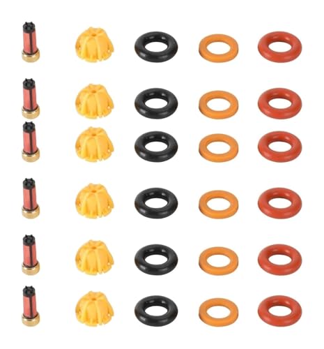 Para BMW Para M3/323is/325is/525i E36/E34/Para M50/S50 Accesorios Para Coche Kit Reparación Inyectores Combustible 6 Piezas Sistema Inyección