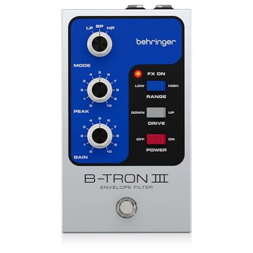 Behringer B-TRON III Pedal Filtro Envolvente Auto-Wah para Guitarra/Bajo, 3 Tipos de Filtro, 2 Modos, True Bypass