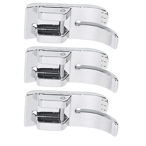 Set de 3 Pies Prensatelas de Acero Inoxidable para Coser miniatura 5