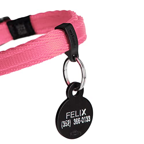 MyFamily Adjustable Polyester Cat Collar Made in Italy, Your Cat's Master Data Always with You, Comfortable and Durable, Handmade, Memopet Collection