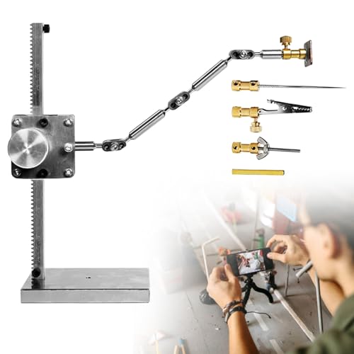 Stop-Motion-Animations-Motion-Rig-Arm,DIY-Claymation-Rigging-System für reibungslose Stop-Motion-Animationen,maximale Nutzlast 150–300g,inklusive 5 Anschlüssen,verbessert die Charakterbewegung,H:26cm