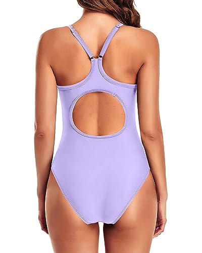 Image of Tempt Me Athletic One Piece Swimsuits for Women | Training, Sport, Racerback, Keyhole, Adjustable straps, Full coverage