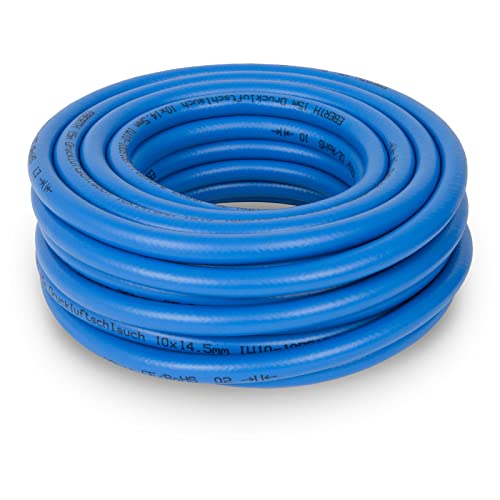 EBERTH Tuyau à air comprimé, tuyau d'air haute pression pour compresseur, longueur 15m, diamètre 10mm x 14,5mm (intérieur x extérieur), 20 bar, accessoires pour outils pneumatique sans raccord Cover