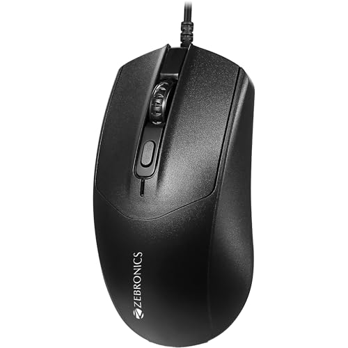 Image of Zebronics Phero Plus Wired Gaming Mouse, Up to 2000 DPI, High Precision Opitcal Sensor, 4 Buttons, 1.3m Long USB Cable, Compatible with PC & Laptop, Multicolor LED, Ergonomic Design