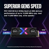 PNY CS3150 XLR8 Gaming Epic-X RGB™ 2TB M.2 NVMe Internal Solid State Drive (SSD) with RGB Heatsink - M280CS3150XHS-2TB-RB – Ansicht 3