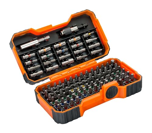 Bahco BH59/S100BC 100 Piece Bit Set Negative / Phillips / Pozidriv / Hexagon / Robertson / nd Color TORX / TORX Tamper / Head Screws