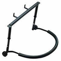 K&M 16415 Mundharmonikahalter Schwarz aus Stahl mit Federspannung - komfortables Umhängen - formschön, handlich, stabil