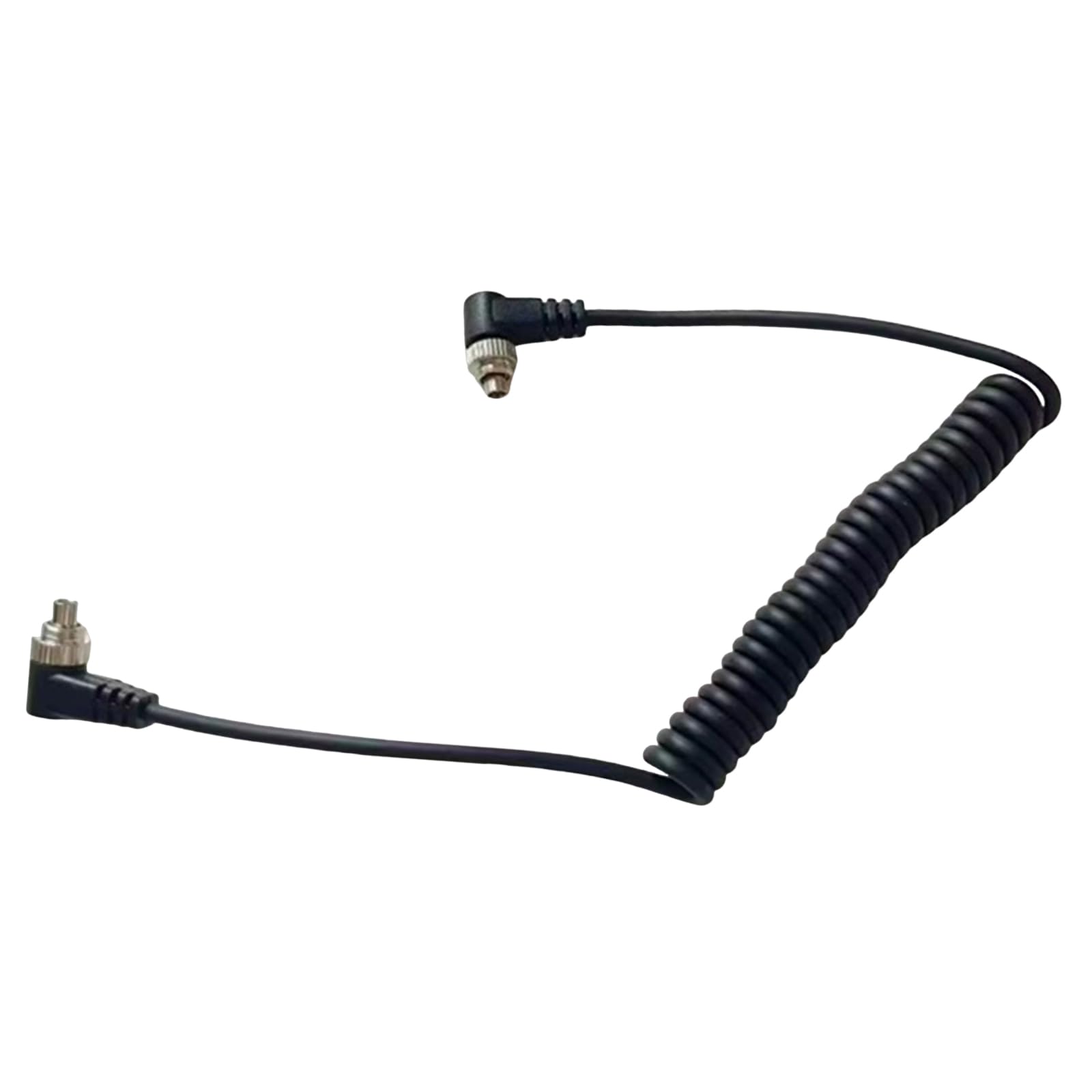 LUJIAXI Flexible Spring Flashing Syncing Cord for to Triggering with Threaded Locking Mechanism and AntiCorrosion Threaded Locking Syncing Cable