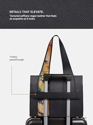 Image of ZOUK Kalki Office Bag for Women |Vegan Leather | Twin Gadget Compartments | Fits 13-Inch Laptop + iPad | Concealed Zipper Pocket