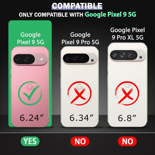 Image of TheGiftKart Hybrid Matte Frosted Translucent Back Cover Case for Google Pixel 9 | Shockproof Design | Camera Protection Module | Hard Back Cover Case for Google Pixel 9 (PC & TPU, Frost Black)