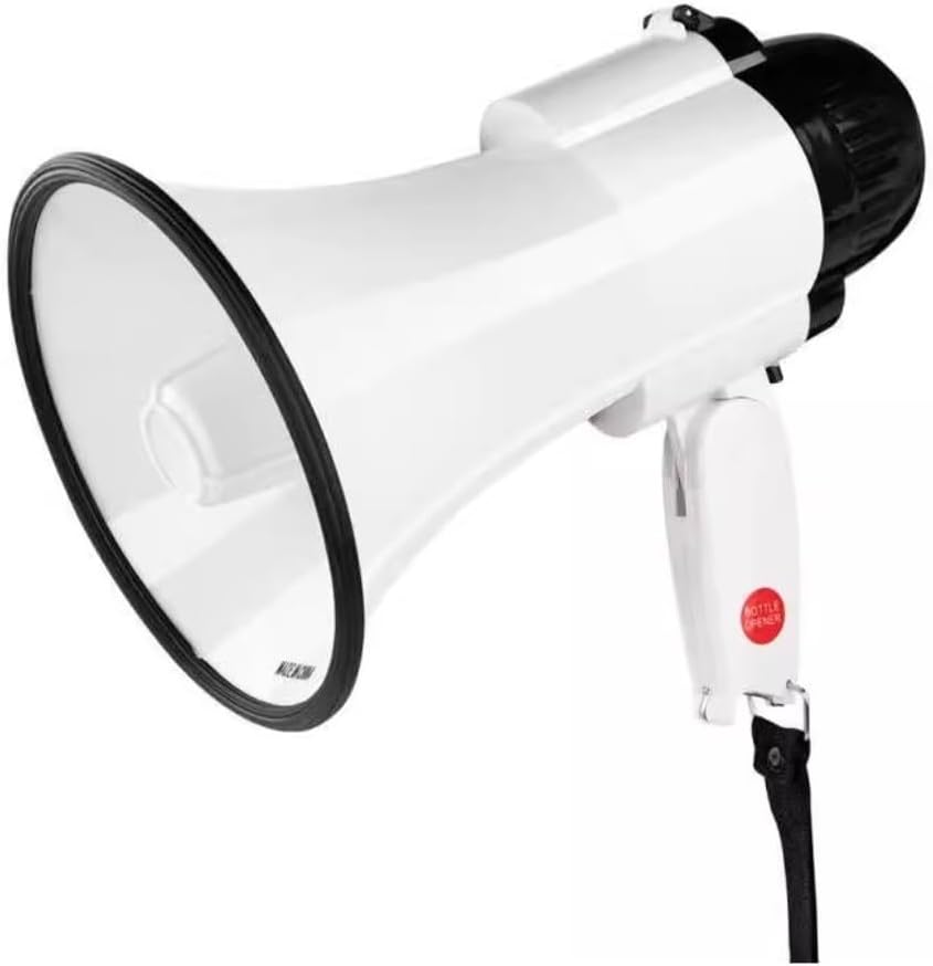 Cheerleading Megaphone Speaker Hand Megaphones Loudspeaker Recording Bullhorn Speaker with Adjustable Volume Control Foldable Referee Megaphone Safety Drills Bullhorn