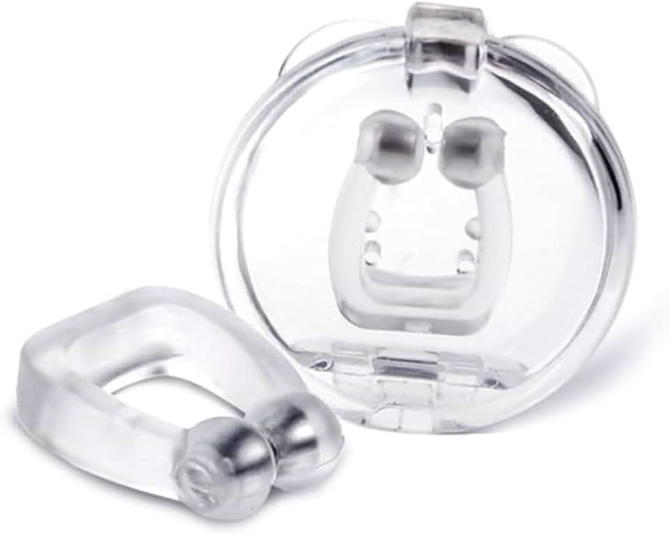 Dilatador Nasal Antirronco, Clipe Nasal de Silicone Transparente para Melhor Respiração