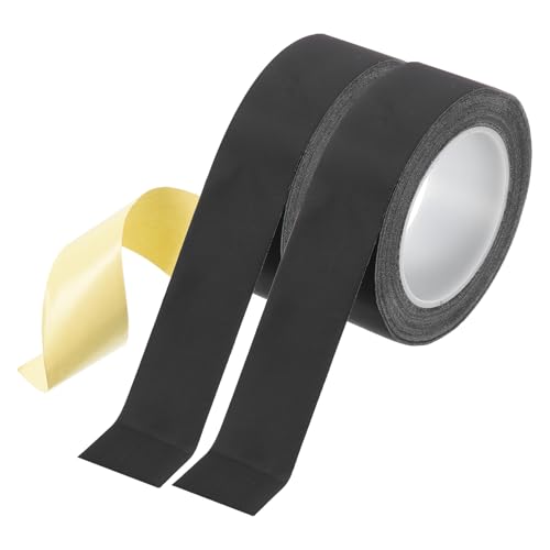 Image of MECCANIXITY Insulating Acetate Cloth Adhesive Tape, 1.6in x 98ft Black Electrical Heat Resistant Fabric Tape for Laptop Electric Automotive Guitar Repair Wire Harness, 2Pcs