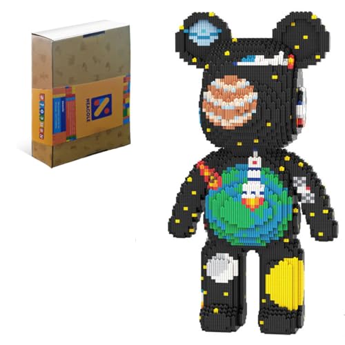 Neacole Blocs de construction ours (7220 pièces) 43/46 cm Briques de construction ours, Micro blocs de construction en forme d'animal 3D pour adultes et enfants, décoration de maison et de bureau