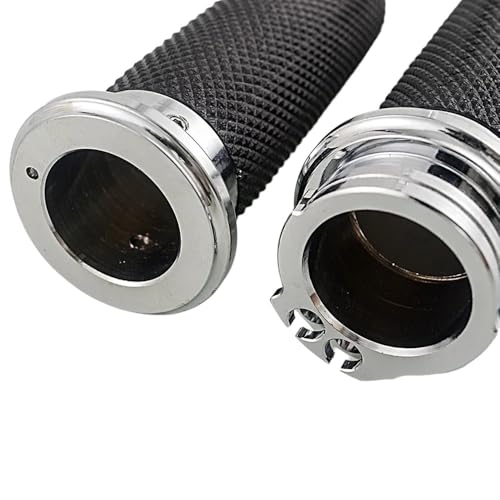 Poignées de moto en caoutchouc premium 1 pouce pour Road King - 2