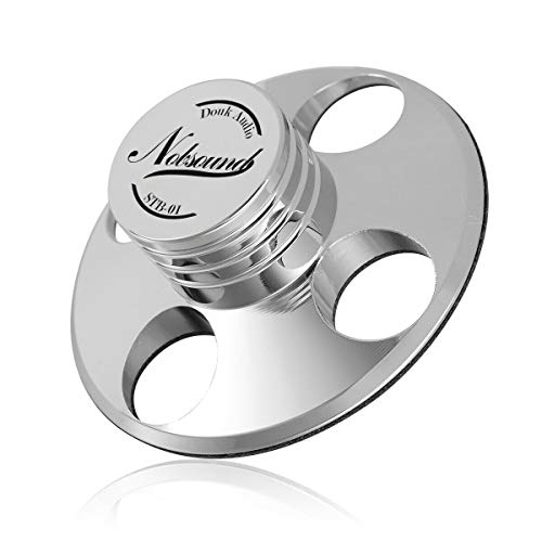 Nobsound STB-01 LP Vinyl Turntables Metal Disc Stabilizer Record Weight HiFi (Silver)