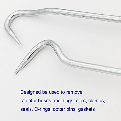 Vastools Hose Removal Hook Pick Set, 10" Hose Hook, 8" Hose Remover, Hose Puller Tool For Radiator Hoses, Vastools #TOP3