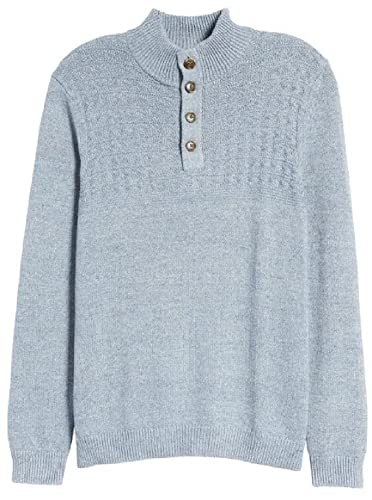 Tommy Bahama Sorrento Beach Mock Neck Sweater (Color: Dockside Blue, Size L) #TOP14