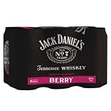 Jack Daniel's Jack & Berry - Whiskey Noten treffen auf bitter-süße Beerenlimonade - 6x 0.33l/ 10% Vol.