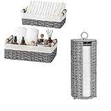 GRANNY SAYS Set di Porta Rotolo Carta Igienica da Terra e Cestini Bagno Portaoggetti
