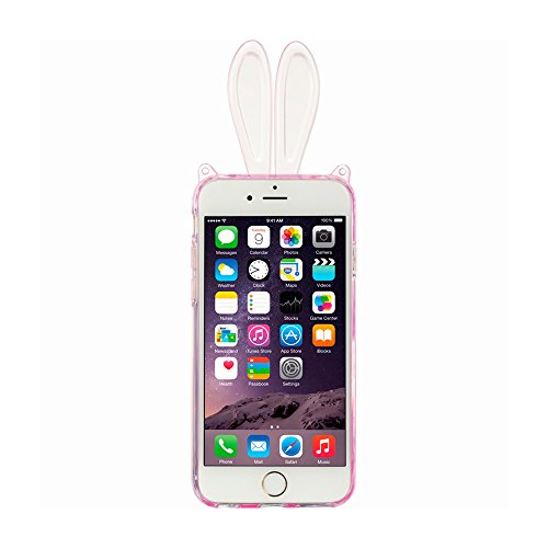 Dream Wireless CSIP6-BUNNYE-PK Bunny Ear TPU Bunny Ear Case Compatible with iPhone 6/6s