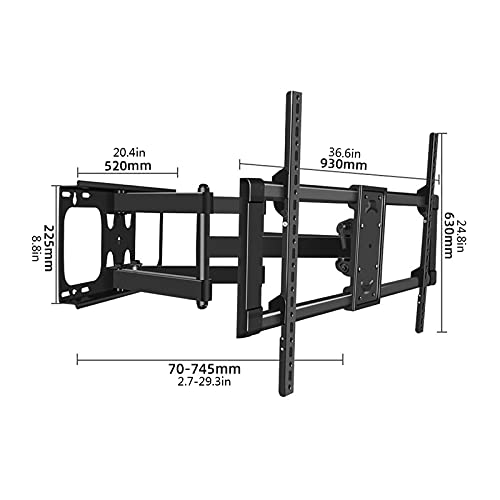 Support de moniteur TV support mural inclinable et pivotant pour écran plat - 3