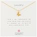 Dogeared "Reminders" Beautiful Enchanted Butterfly Gold Charm Necklace, 18"