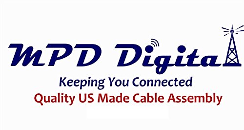Mpd Digital Rg8X-W-Pl259-4Ft Vhf Antenna Cable Rf Cb & Ais Mini-8 Coaxial Jumper Silver Teflon Pl-259 4' #TOP3
