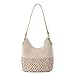 The Sak Womens Hand-crochet, Soft & Slouchy Silhouette, Timeless Elevated Design Sequoia Hobo Bag In Crochet, Shoulder Purse, Ecru Multi Bead, Ecru Multi Bead