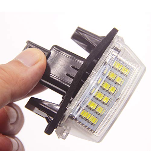 2PCS Car LED Número da placa Luzes para Toyota Camry 50 Número de LED adequado para Peugeot Citroen