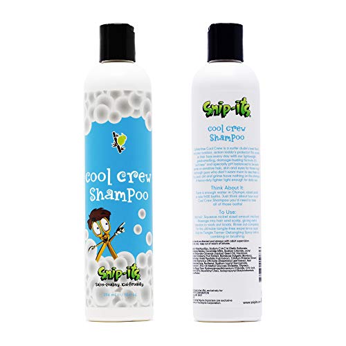 Snip-its Cool Crew Kids Shampoo | Tear Free Shampoo for Kids - Curly or Straight Hair â€“ Natural Lime Bamboo Scent â€“ Swim and Play Then Use Natural Kids Shampoo Made in USA | Salon Quality Kid Friendly