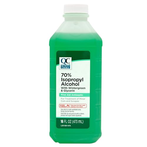 Quality Choice 70% Isopropyl Alcohol First Aid Antiseptic with Wintergreen & Glycerin 16 FL OZ