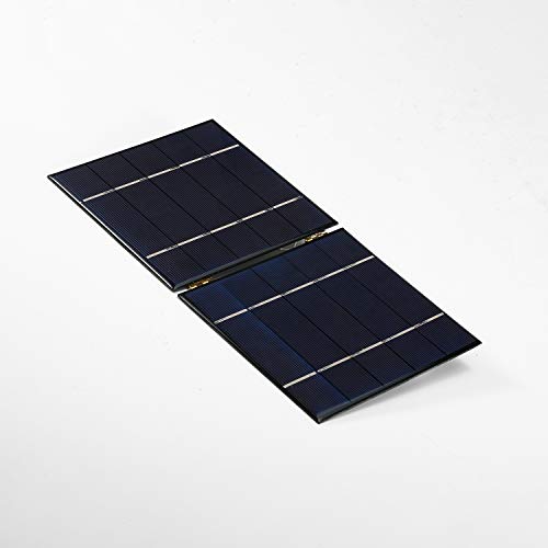 Loijon Carregador solar portátil 7W / 5V com porta USB Painel solar dobrável Camping Caminhadas Viag