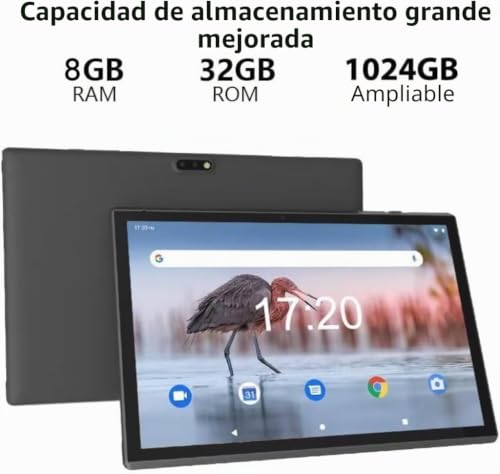 Tableta Android 14 de 10 pulgadas con funda y lápiz para estudiar y trabajar en casa 2