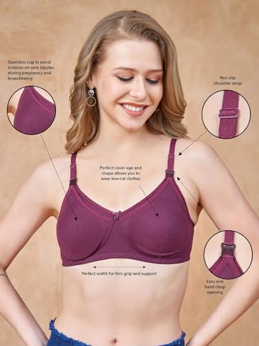 Image of Cotton Nursing Bra | Non-Padded | Full Coverage