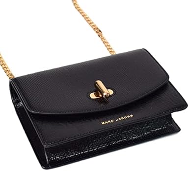 【美品】マークジェイコブス ハンドバッグ レザー がま口 ブラック チェーン MARC JACOBS(マーク ジェイコブス)｜【公式】THE LEATHER CHAIN SACK