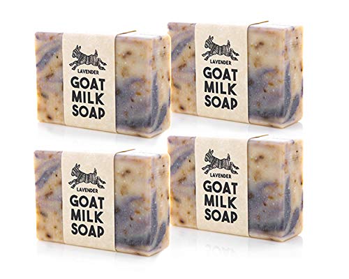 Lavender Pack ~ Creamy Goats Milk Soap | All Natural Ingredients | 4 Lavender Soap Bars