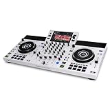 Denon DJ SC LIVE 4 WHITE Controleur DJ autonome avec Stems sur 4 Platines, Wi Fi, Haut Parleurs intégrés, compatible Serato DJ et Virtual DJ
