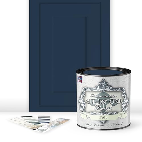Comparison: Best Material For Painted Cabinets 5 ALL-IN-ONE Paint, Durable cabinet and furniture paint. Built in primer and top coat, no sanding needed. Includes our 30 featured color card - Polo (dark navy), Quart