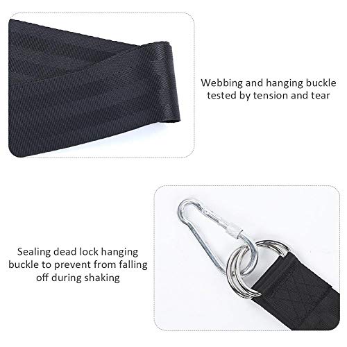 Correia de nylon para rede ao ar livre, acessório do cinto de segurança 59,06 × 1,97 polegadas corda