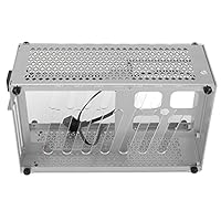 Mini-Itx-Motherboard-Desktop-Gehäuse, Computergehäuse Aluminium-Mini-Gaming-PC-Gehäuse Leistungsstarke Wärmeableitung PC-Teile Small Form Factor-Builds für Gaming-Arbeit